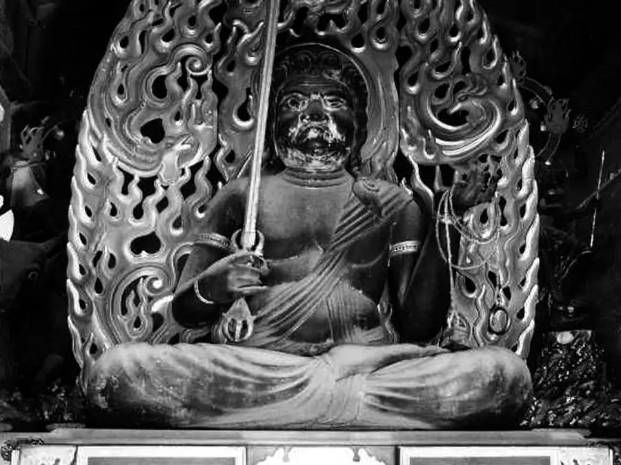 Wooden statue of oaki