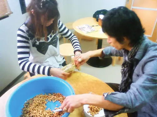 Clase artesanal de natto