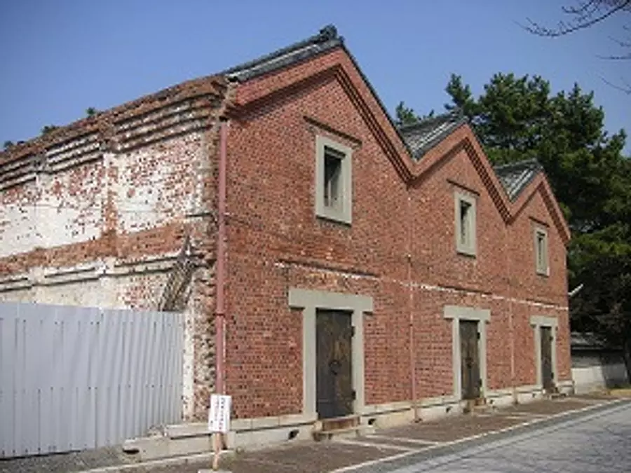 Résidence familiale Moroto (So) Maison principale, pièce de style occidental, palais, bâtiment de style occidental, hall d'entrée, entrepôt en brique, porte d'entrée