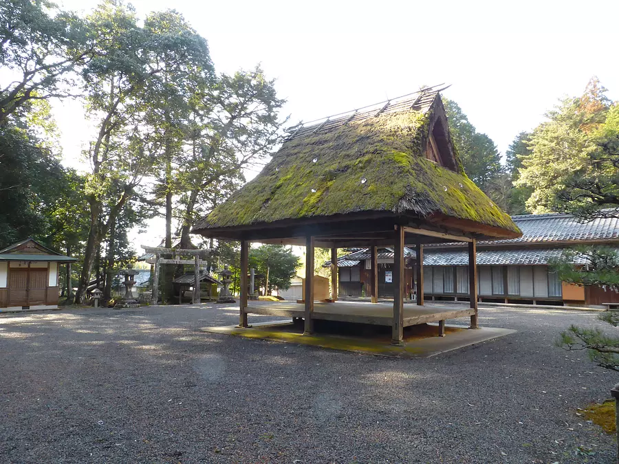 Thatched roof Noh stage