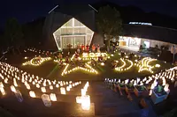 キャンドル点灯の様子