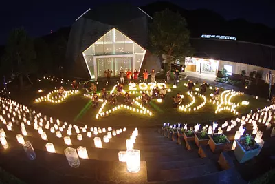 キャンドル点灯の様子