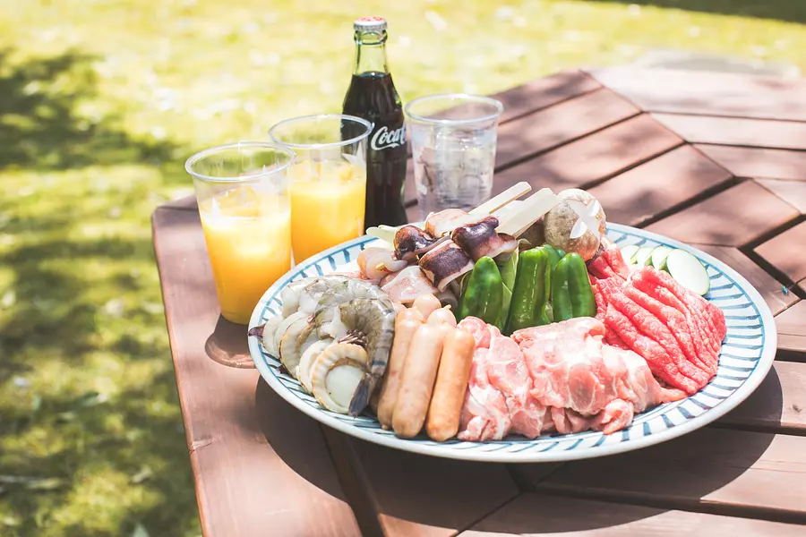 BBQランチ（無料温泉券付）