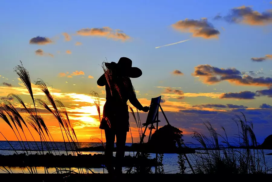 夕暮れのキャンバス