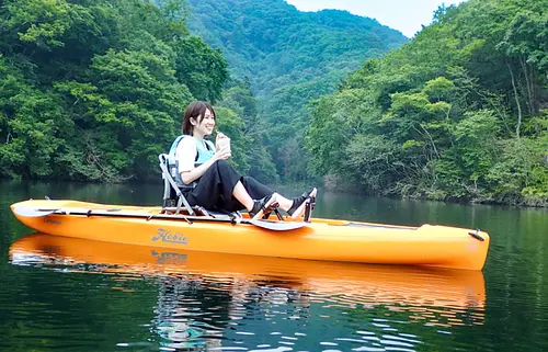 [For 1 person] “Foot rowing” kayak experience in VISON forest