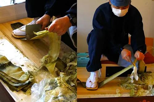 敦賀の昆布職人による『おぼろ昆布』手すき実演販売