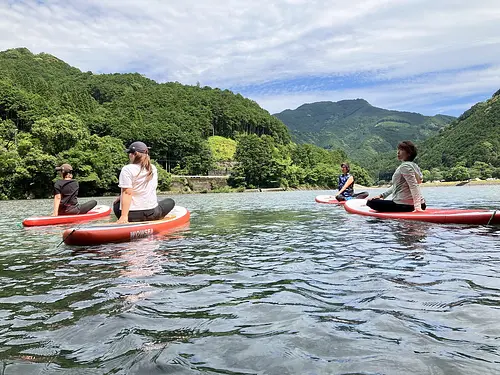 [Experiencia de SUP yoga en el río Choshi]