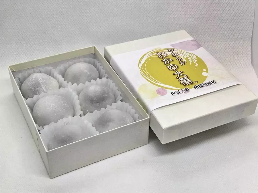 “Soft porridge daifuku” sold at Kikyoya Orii