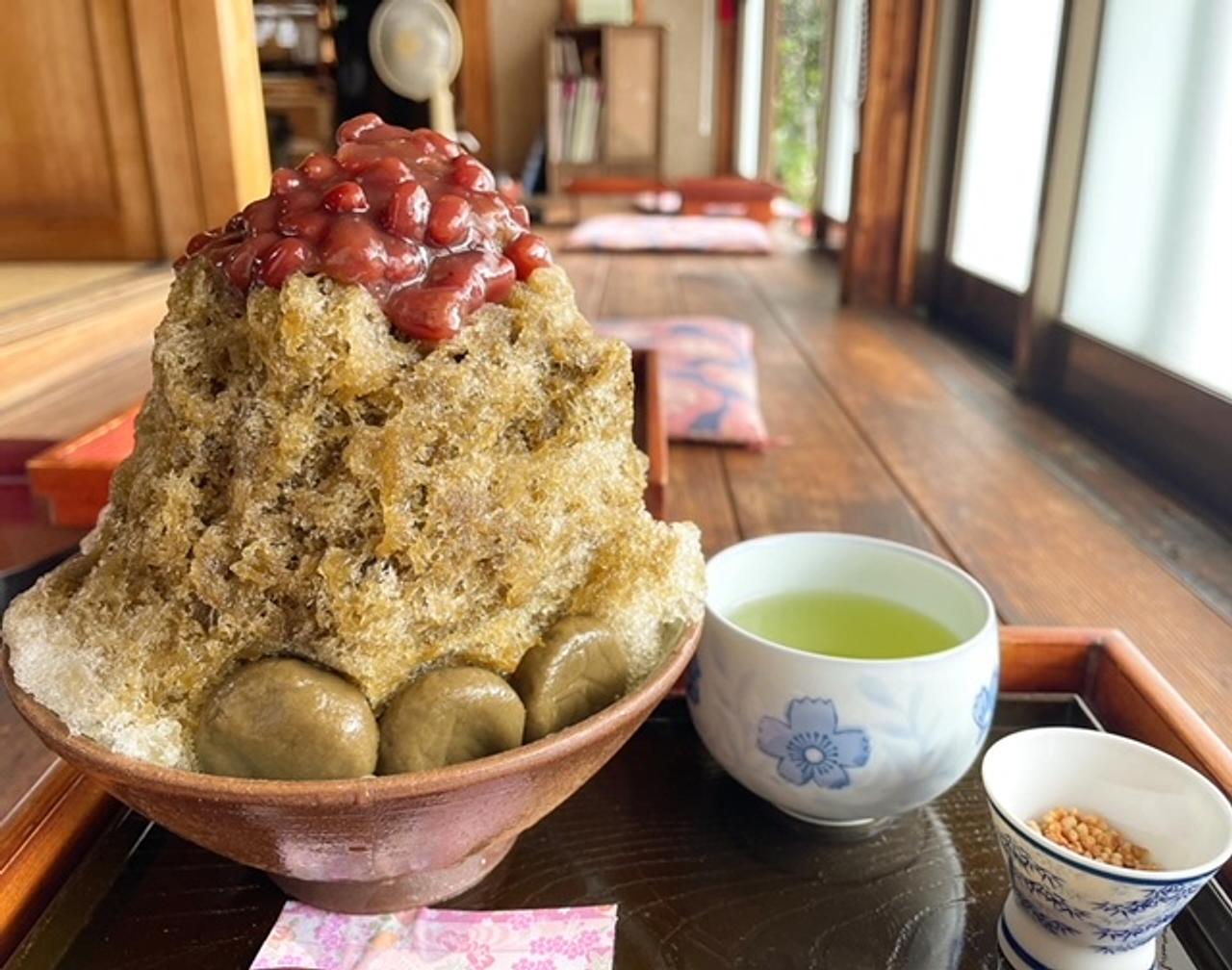 かぶせ茶カフェの夏の風物詩！ お茶をふんだんに使ったかき氷が