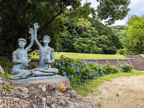 かっぱ橋（いせじ橋）のあじさい