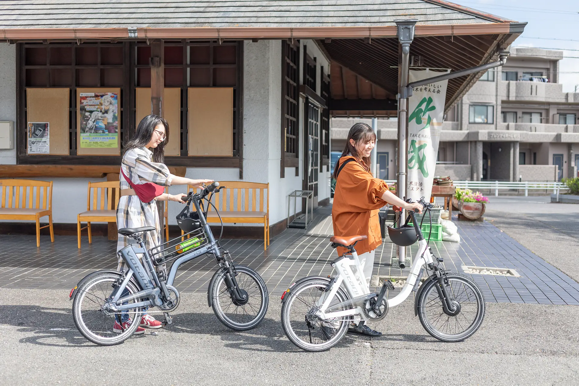 道の駅から自転車で出発