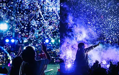 ナイトバブルショー in 相差