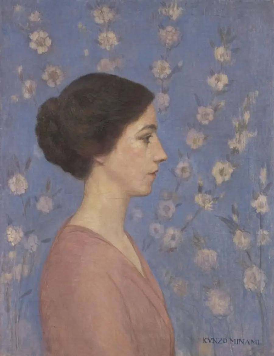 南 薫造《春（フランス女性）》1909年頃 油彩、カンヴァス 　67.0×50.3 cm　ひろしま美術館蔵