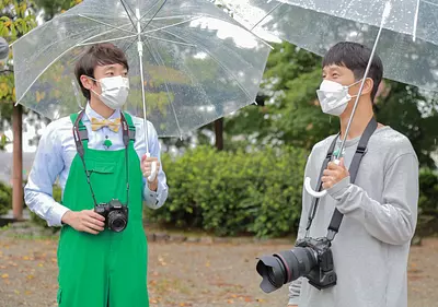 「よしお兄さん」が松坂城跡で写真撮影に挑戦！写真家の浅田政志さんから撮影方法を学びます【前編】