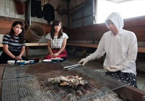 海女小屋　相差かまど