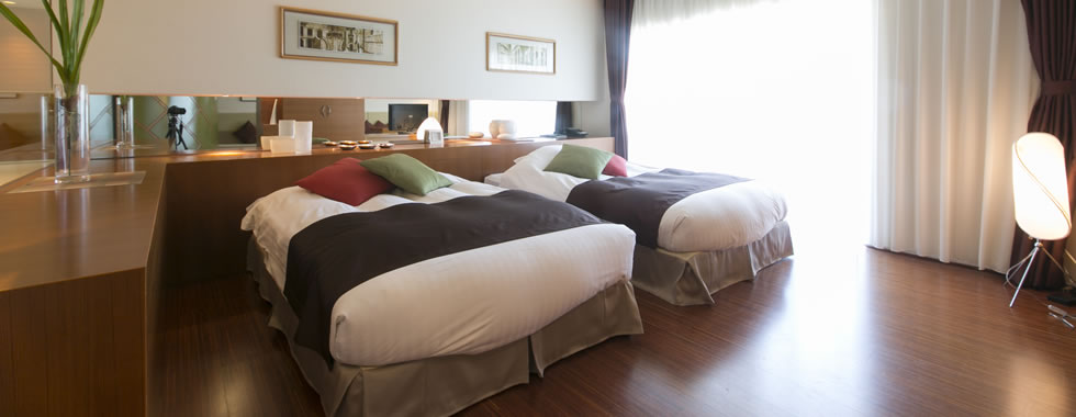 洋室、和室、コテージなど、部屋タイプが豊富。利用シーンにあわせて7タイプから選べます。