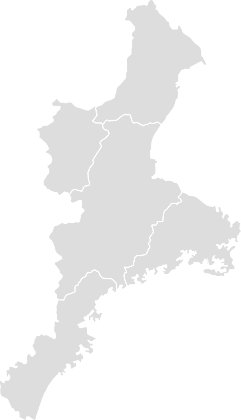 Carte de la préfecture de Mie