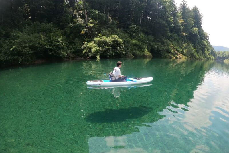 宮川でのSUP
