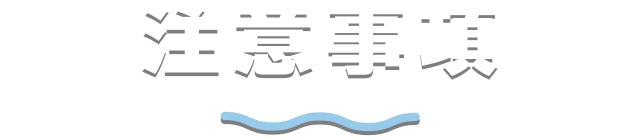注意事項