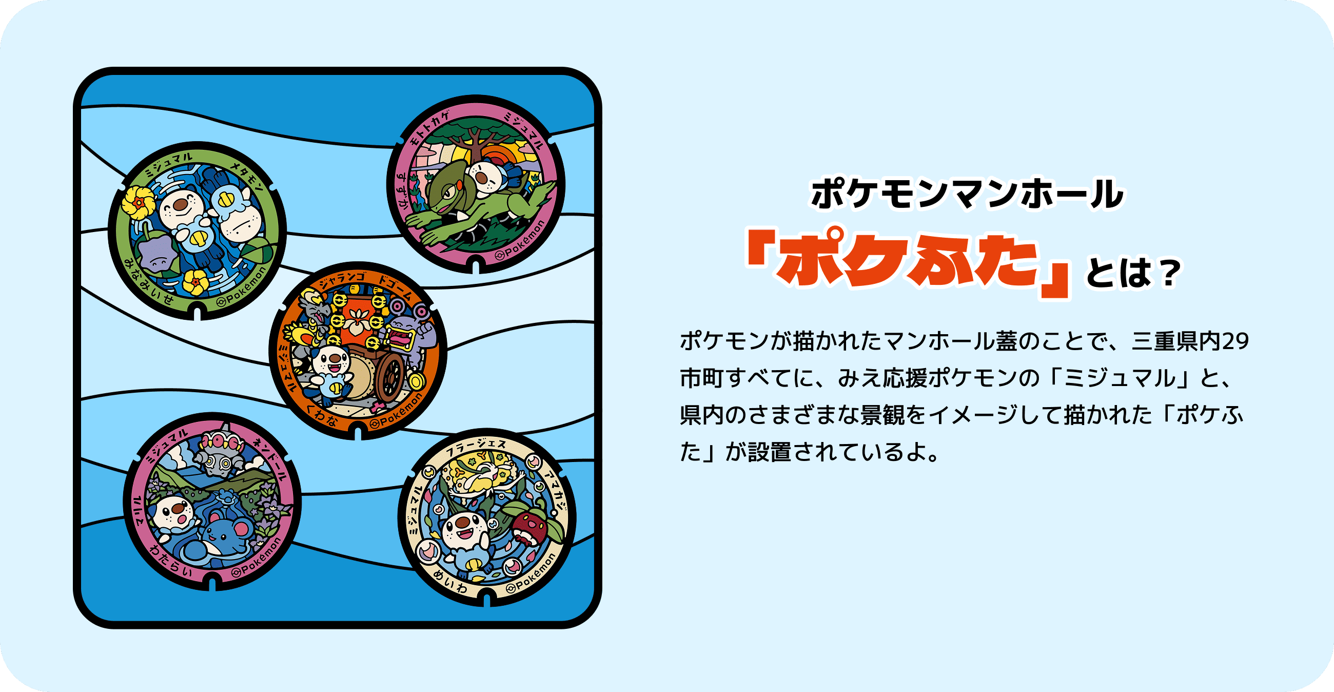 ポケモンマンホール ポケふたとは？